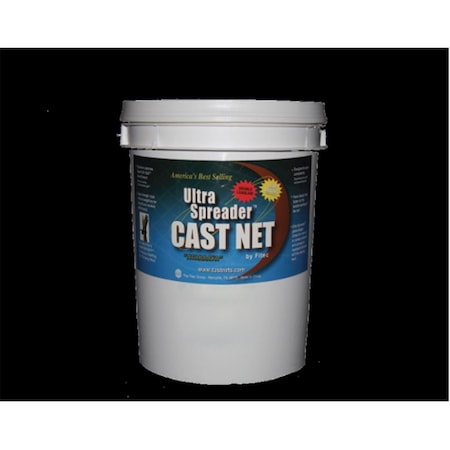 Fitec SS1000 Super Spreader Cast Net 8'x1/4 Mesh  Clear  1 lb wt 11180